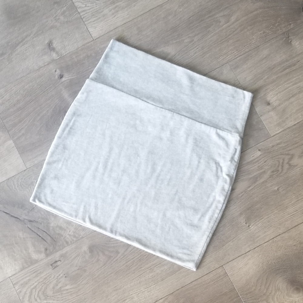 Light Gray Jersey knit miniskirt (medium)